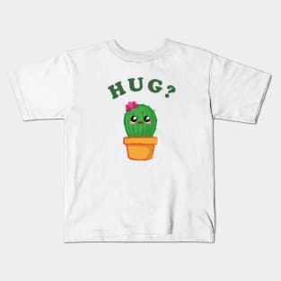 Cactus Kawaii Hug Kids T-Shirt